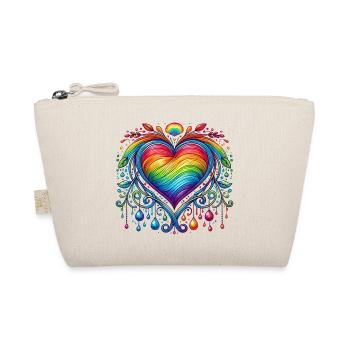 Coeur arc-en-ciel - Trousse biologique - nature - Devant