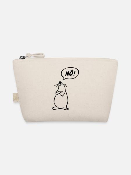 Nö Maus schwarz NÖ - Bio-Täschchen - Natur