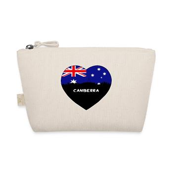 Canberra Australien Flagge Skyline Reise Souvenir - Bio-Täschchen - Natur - Vorne