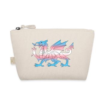 Wales Trans Flag, Baner Trans Cymru, Transgender - Organic Pouch - nature - Front