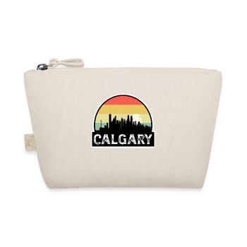 Calgary Kanada Flagge Skyline Reisesouvenir - Bio-Täschchen - Natur - Vorne