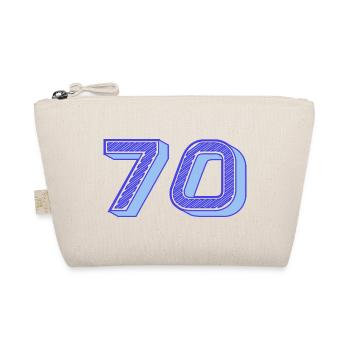 70. 70 YEARS. 70th ANNIVERSARY. 70 YEARS ANNIVERSARY. - Organic Pouch - nature - Front