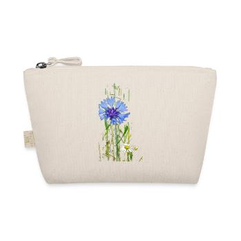 Kornblumen und Gänseblümchen Muster - Bio-Täschchen - Natur - Vorne