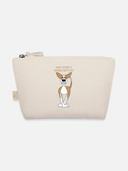 Podenco Smile - Bio-Täschchen - Natur