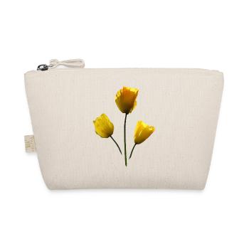 gelbe Mohnblumen gelber Mohn - Bio-Täschchen - Natur - Vorne
