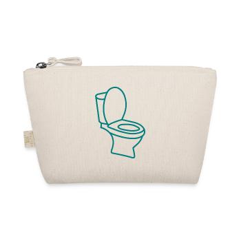 Klo WC Toilette - Bio-Täschchen - Natur - Vorne