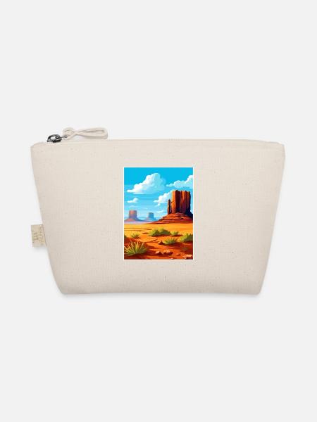 Monument Valley Arizona Wüste Reiseposter - Bio-Täschchen - Natur