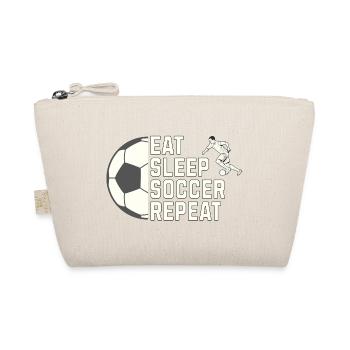 Eat. Sleep. Soccer. Repeat. – Für alle Fußballfans - Bio-Täschchen - Natur - Vorne