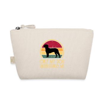 Deutsche Bracke Dog Love Silhouette Vintage Sunset - Bio-Täschchen - Natur - Vorne
