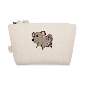 Maus Arsch - Maus Hintern - Bio-Täschchen - Natur - Vorne
