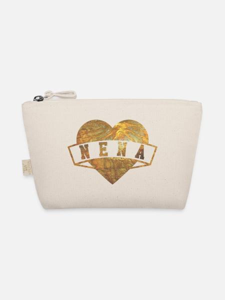 Nena Herzen Gold - Bio-Täschchen - Natur
