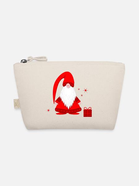 Wichtel wichteln Wichtelgeschenk Weihnachten - Bio-Täschchen - Natur