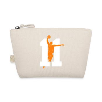 NUMMER 11 BASKETBALL 11. GEBURTSTAG - Bio-Täschchen - Natur - Vorne