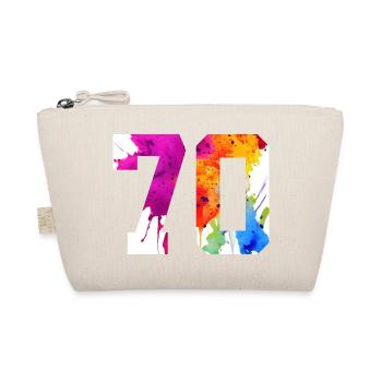NUMMER 70 JAHRE ALT 70. GEBURTSTAG - Bio-Täschchen - Natur - Vorne