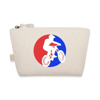 Mountainbiker auf Mountainbike - Bio-Täschchen - Natur - Vorne