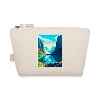 Die Fjorde Norwegen Vintage Reiseplakat Souvenir - Bio-Täschchen - Natur - Vorne