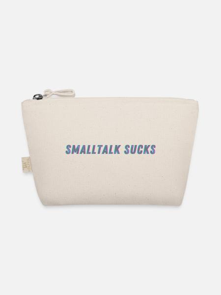SMALLTALK SUCKS - Spread it! - Bio-Täschchen - Natur