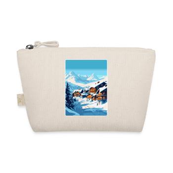 Val Thorens Frankreich Vintage Reiseplakat Souvenir - Bio-Täschchen - Natur - Vorne