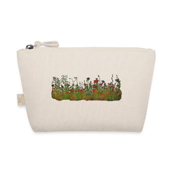 Wiesenwildblumen Musterdruck - Bio-Täschchen - Natur - Vorne