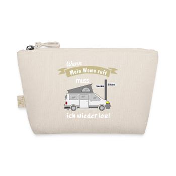womo ruft campingbus - Bio-Täschchen - Natur - Vorne