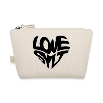LOVE SYLT HERZ - Bio-Täschchen - Natur - Vorne