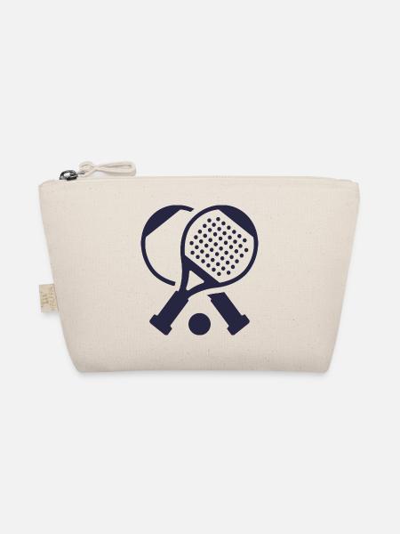 Padel Schläger Padelspieler Padel-Tennis - Bio-Täschchen - Natur
