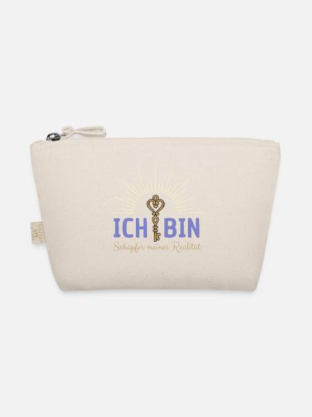Ich bin Schöpfer blau - Bio-Täschchen - Natur