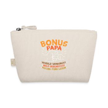 Bonus Papa Spruch - Bio-Täschchen - Natur - Vorne