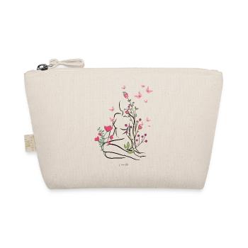 Skin-flowered - Organic Pouch - nature - Front
