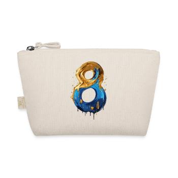 NR. 8 NUMMER 8 COOL 8. GEBURTSTAG - Bio-Täschchen - Natur - Vorne