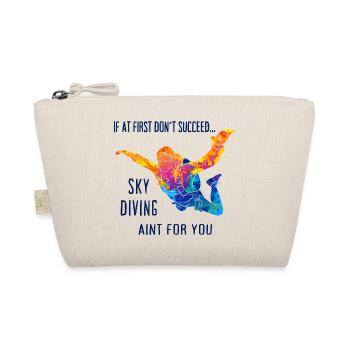 Skydive Fallschirmspringer Skydiver Freifall - Bio-Täschchen - Natur - Vorne