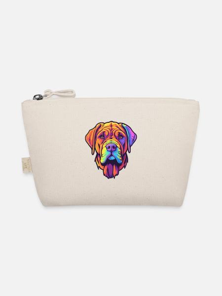 Boerboel Hunderasse Cartoon Kawaii Illustration - Bio-Täschchen - Natur