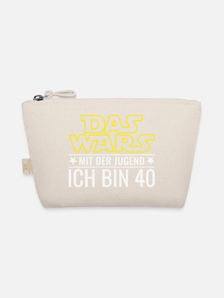 40. Geburtstag Das wars mit der Jugend - Bio-Täschchen - Natur