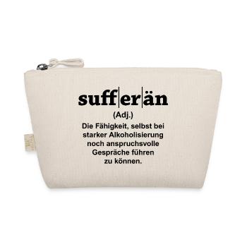 Sufferän - Die Definition (Farbe änderbar) - Bio-Täschchen - Natur - Vorne