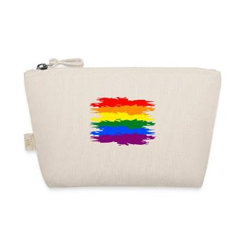 Regenbogen Fahne - Bio-Täschchen - Natur - Vorne