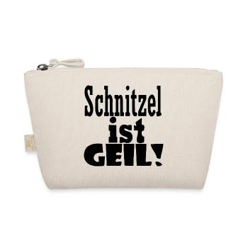 Schnitzel ist geil - Bio-Täschchen - Natur - Vorne