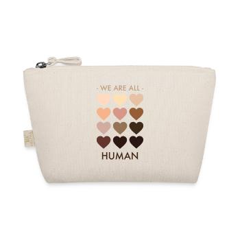 We are all human - Bio-Täschchen - Natur - Vorne