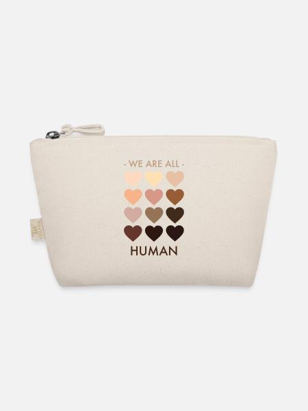 We are all human - Bio-Täschchen - Natur