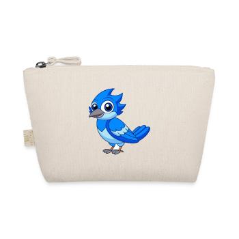 Blue Jay Niedliche Maskottchen Zeichentrickfigur Kawaii - Bio-Täschchen - Natur - Vorne