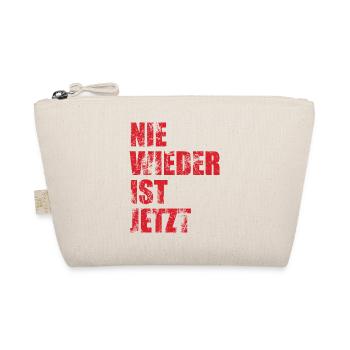 Nie wieder ist jetzt - Gegen Rechts, gegen Hetze - Bio-Täschchen - Natur - Vorne