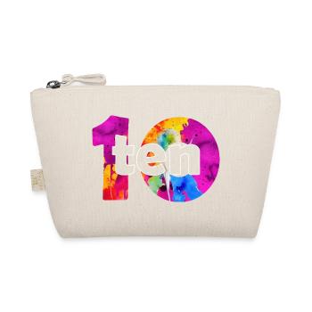 ZEHN 10 JAHRE JUNGE 10. GEBURTSTAG - Bio-Täschchen - Natur - Vorne