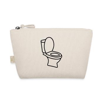Klo WC Toilette - Bio-Täschchen - Natur - Vorne