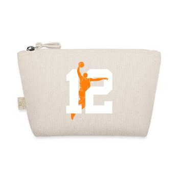 NUMMER 12 BASKETBALL 12. GEBURTSTAG - Bio-Täschchen - Natur - Vorne