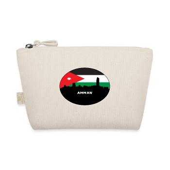 Amman, Jordanien, Flagge, Skyline, Silhouette, Reisen - Bio-Täschchen - Natur - Vorne