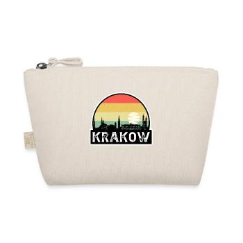 Krakau Polen Flagge Skyline Reisesouvenir - Bio-Täschchen - Natur - Vorne
