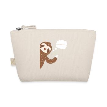 Goodbye Sloth Faultier Winken Tschau Tschüss - Bio-Täschchen - Natur - Vorne