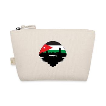 Amman Jordanien Flagge Skyline Silhouette Reisen - Bio-Täschchen - Natur - Vorne