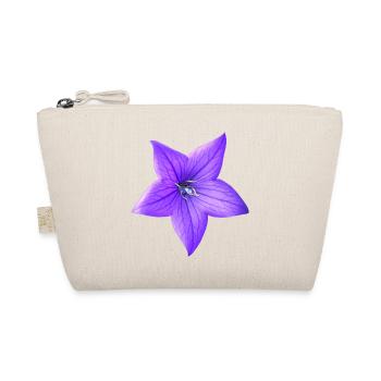 lila Blume - Bio-Täschchen - Natur - Vorne