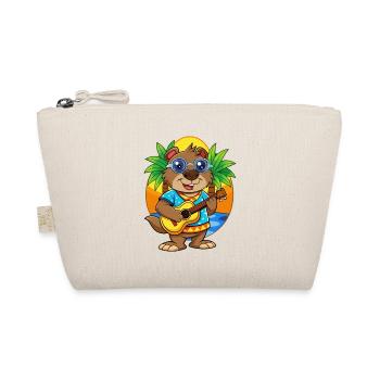 Lustige Biber Cartoon Sommer Strand Sonnenbrille - Bio-Täschchen - Natur - Vorne