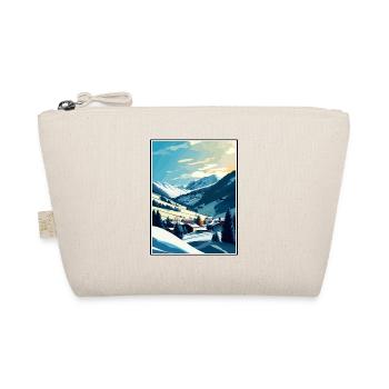 Saalbach Österreich Vintage Reiseposter Souvenir - Bio-Täschchen - Natur - Vorne
